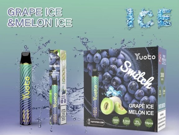 Yuoto Grape Ice & Melon Ice Disposable Vape