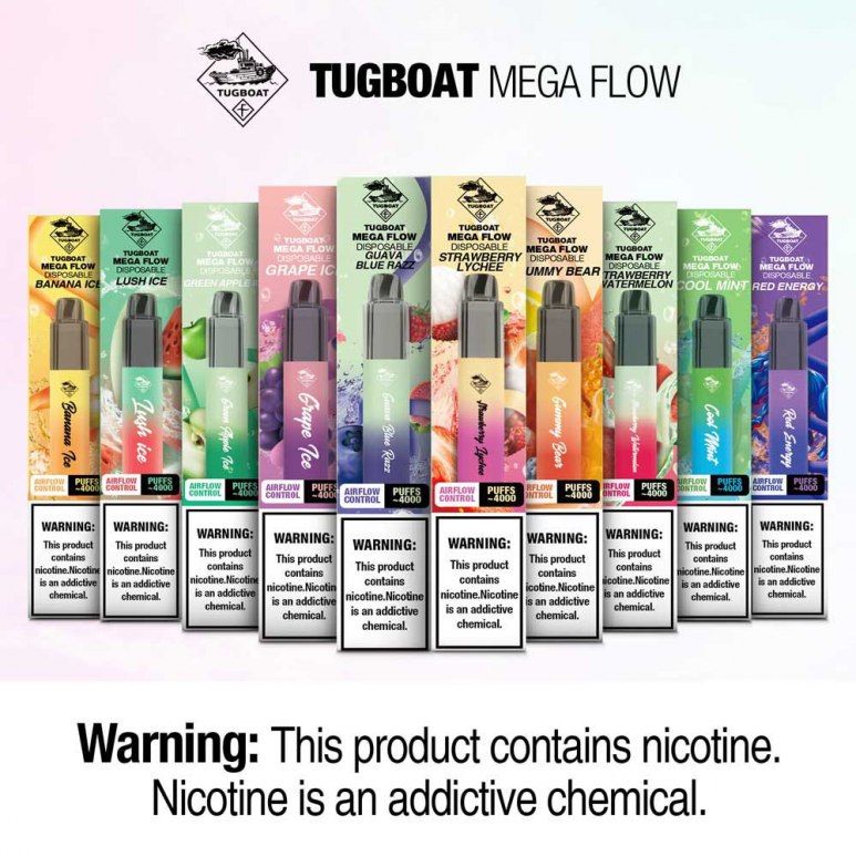 Tugboat Mega Flow 4000 Puffs Disposable Vape