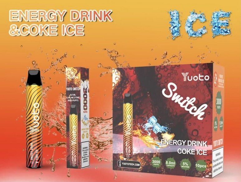 Yuoto Energy Drink Ice & Coke Ice Disposable Vape