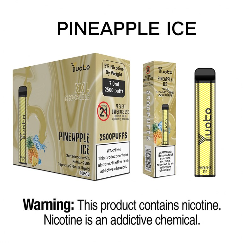 Yuoto XXL Pineapple Ice Disposable Vape (2500 Puffs) 3