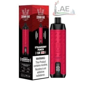 Al-Fakher-Crown-Bar-12000-Puffs-DTL-Strawberry-Punch
