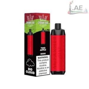 Crown Bar Al Fakhar 8000 Puffs 0.5mg Disposable vape in Dubai - TWO APPLE