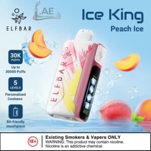 ELF BAR ICE KING 30000 PRICE IN DUBAI PEACH ICE