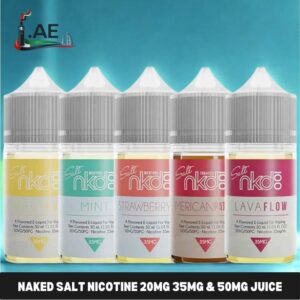 Naked Salt Nicotine 20MG 35MG & 50MG Juice In Dubai