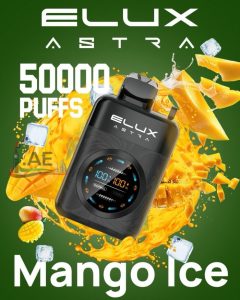 Elux Astra 50000 Puffs Disposable Vape in Dubai - Mango Ice