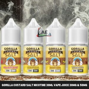 GORILLA CUSTARD Salt Nicotine 30ml Vape Juice 30mg & 50mg E-Liquid in Dubai, UAE