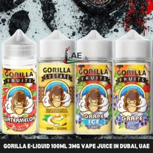 GORILLA E-Liquid 100ml 3mg Vape Juice in Dubai, UAE