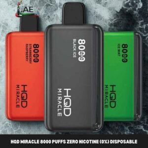 Hqd miracle 8000 puffs zero nicotine (0%) disposable