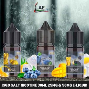 Isgo Salt nicotine 30ml 25MG & 50MG E-liquid In Dubai