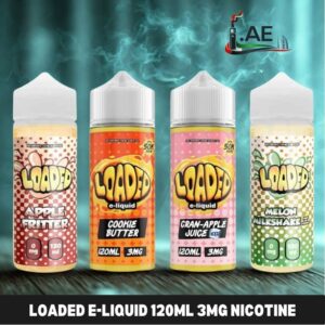 Loaded E-liquid 120ml 3mg Nicotine All Flavors Available Vape Shop In Dubai