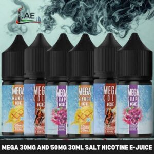 MEGA 30mg and 50mg 30ml Salt Nicotine E-juice in Dubai
