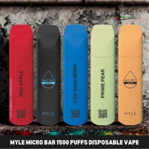 Myle Micro Bar 1500 Puffs Disposable Vape In Dubai