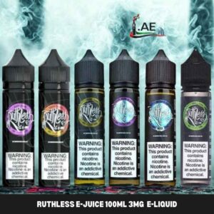 Ruthless E-juice 100ML 3mg All Flavors In Dubai, UAE