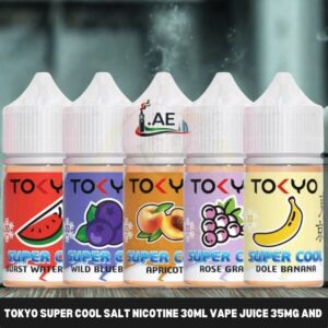 TOKYO Super Cool Salt Nicotine 30ml Vape Juice 35mg and 50mg E-Liquid in Dubai, UAE