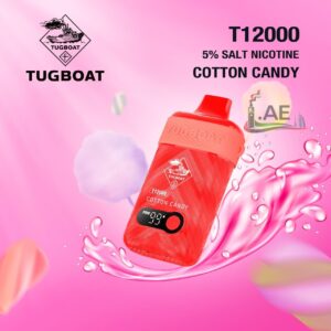 Tugboat T12000 puffs 50 MG Disposable vape in Dubai - Cotton Candy