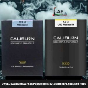 UWELL Caliburn A2A2S Pods 0.9ohm & 1.2ohm Replacement Pods in Dubai, UAE