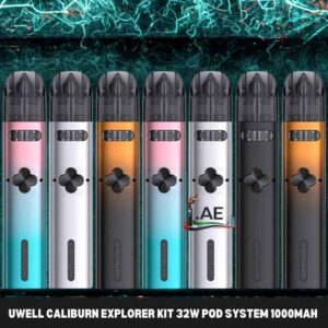 UWELL Caliburn Explorer Kit 32W Pod System 1000mAh Vape Kit in Dubai, UAE