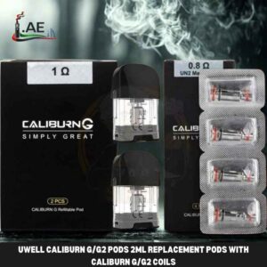 UWELL Caliburn GG2 Pods 2ml Replacement Pods with Caliburn GG2 Coils in Dubai, UAE