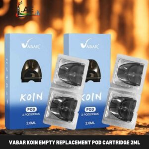 VABAR Koin Empty Replacement Pod Cartridge 2ml (2 PCS) in Dubai, UAE