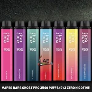 VAPES BARS Ghost Pro 3500 Puffs (0%) Zero Nicotine Disposable Vape in Dubai