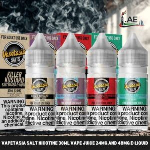 VAPETASIA Salt Nicotine 30ML Vape Juice 24MG and 48MG E-Liquid in Dubai, UAE