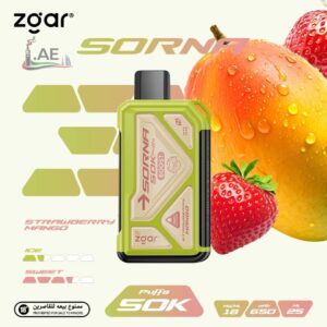 ZGAR Sorna Boost 50000 Puffs 18mg Disposable Vape in Dubai - strawberry mango