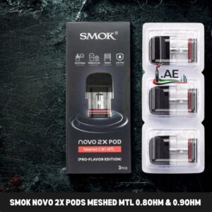 SMOK Novo 2X Pods Meshed MTL 0.8ohm & 0.9ohm Replacement Pods in Dubai, UAE