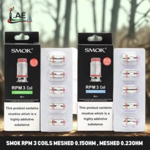 SMOK RPM 3 Coils Meshed 0.15ohm , Meshed 0.23ohm Replacement Coils in Dubai, UAE – 5 PCS Per Pack