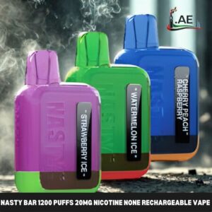 nasty bar 1200 puffs 20MG nicotine none rechargeable vape